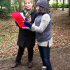 Historic maps of Carfin Estate are consulted during a site visit