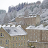 A snowy scene at New Lanark