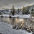 Aileen McCaskill River Clyde At Mauldslie in Winter